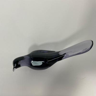 -223- FENTON | Marked Purple Happiness Bird Long Tail