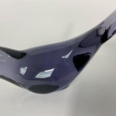 -223- FENTON | Marked Purple Happiness Bird Long Tail