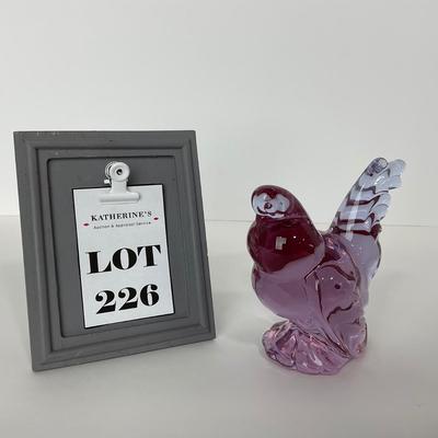 -226- HEISEY | By Imperial Marked Lavender Ice Hen