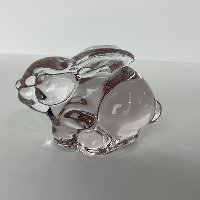 -228- SILVESTRI | Light Pink Art Glass Rabbit