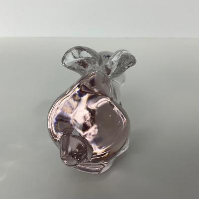 -228- SILVESTRI | Light Pink Art Glass Rabbit
