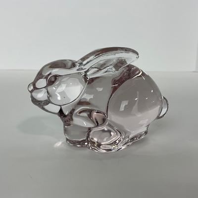 -228- SILVESTRI | Light Pink Art Glass Rabbit