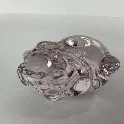 -228- SILVESTRI | Light Pink Art Glass Rabbit