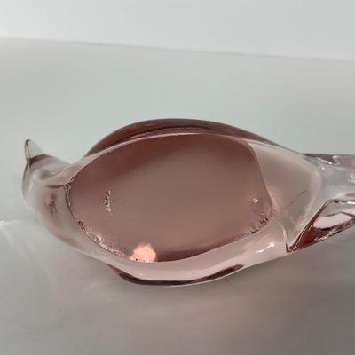 -229- FENTON | Marked Light Pink Happiness Bird Long Tail