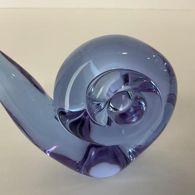 -231- UNMARKED | Light Purple Art Glass Snail