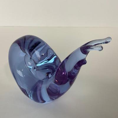 -231- UNMARKED | Light Purple Art Glass Snail