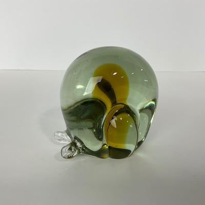 -233- UNMARKED | Abstract Brown Snail Paperweight