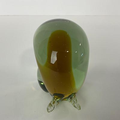 -233- UNMARKED | Abstract Brown Snail Paperweight