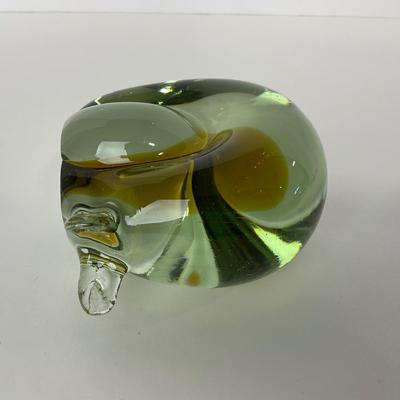 -233- UNMARKED | Abstract Brown Snail Paperweight