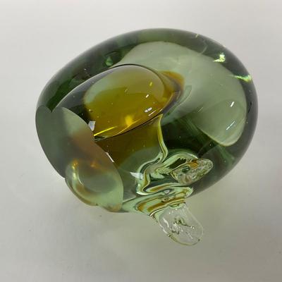 -233- UNMARKED | Abstract Brown Snail Paperweight