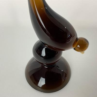 -235- VIKING | Mid Century Brown Long Tail Bird