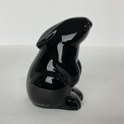 -237- BACCARAT | Stamped & Signed Black Rabbit