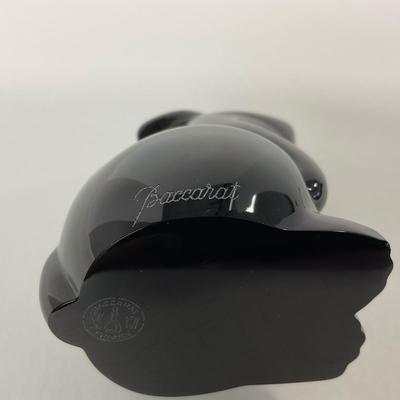 -237- BACCARAT | Stamped & Signed Black Rabbit
