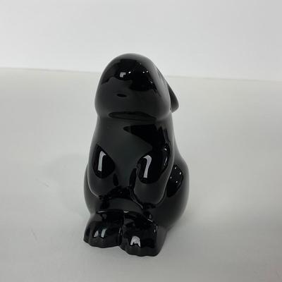 -237- BACCARAT | Stamped & Signed Black Rabbit