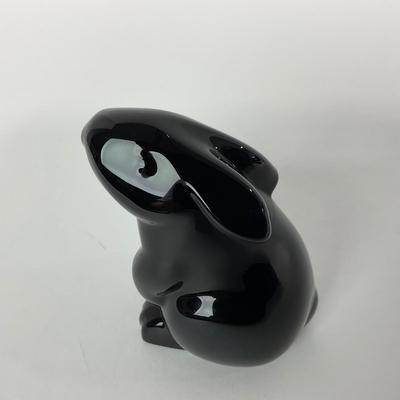 -237- BACCARAT | Stamped & Signed Black Rabbit