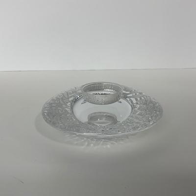 -240- ORREFORS | Marked Crystal Candle Holder