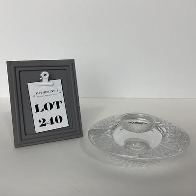 -240- ORREFORS | Marked Crystal Candle Holder