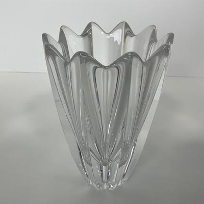 -242- ORREFORS | Signed Heavy Crystal Vase