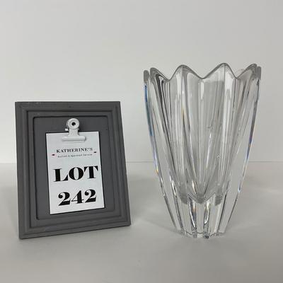 -242- ORREFORS | Signed Heavy Crystal Vase