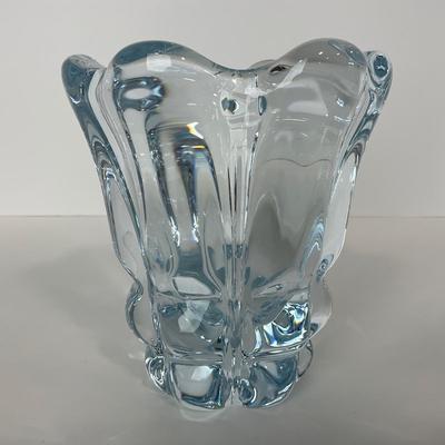 -243- ORREFORS | Signed Heavy Crystal Vase