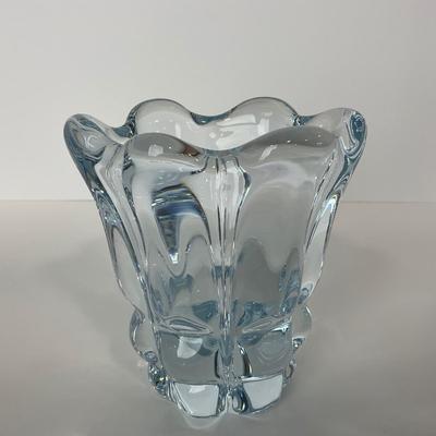 -243- ORREFORS | Signed Heavy Crystal Vase