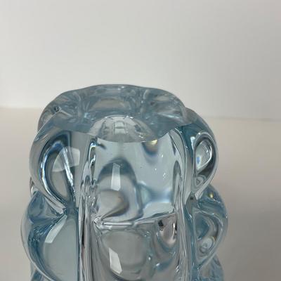 -243- ORREFORS | Signed Heavy Crystal Vase