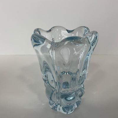 -243- ORREFORS | Signed Heavy Crystal Vase