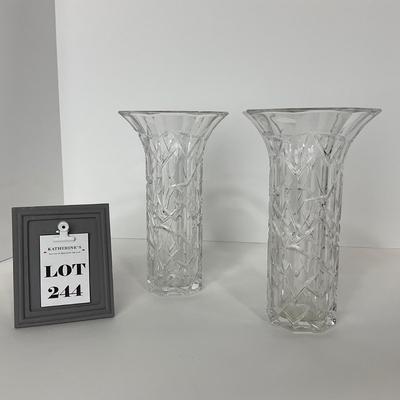 -244- WATERFORD | By Marquis Clear Crystal Vase