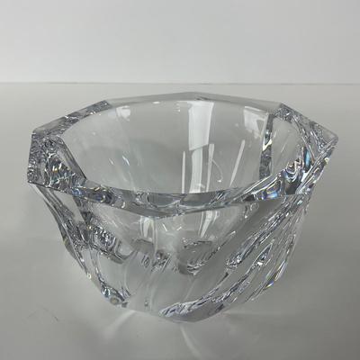 -246- ORREFORS | Signed Heavy Crystal Dish