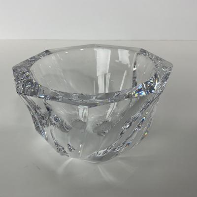-246- ORREFORS | Signed Heavy Crystal Dish