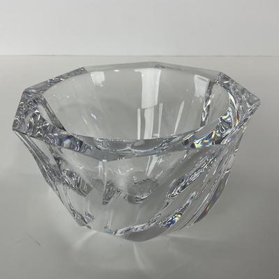 -246- ORREFORS | Signed Heavy Crystal Dish