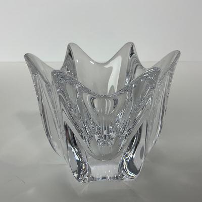 -248- ORREFORS | Signed & Sticker Small Crystal Vase