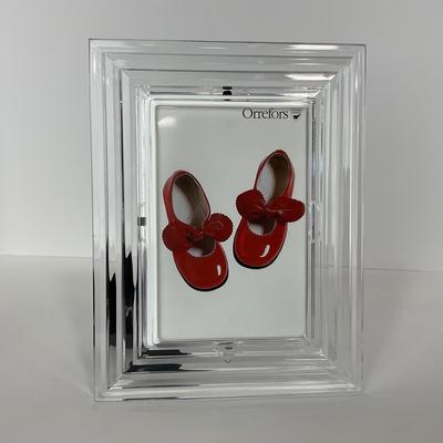 -249- ORREFORS | Signed & Sticker Crystal Frame