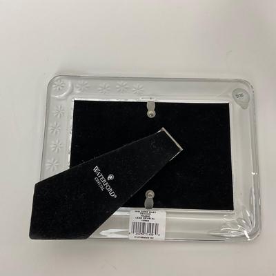 -250- WATERFORD | Signed & Sticker Crystal Frame