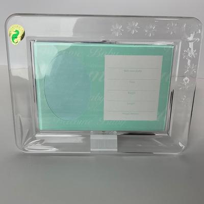 -250- WATERFORD | Signed & Sticker Crystal Frame