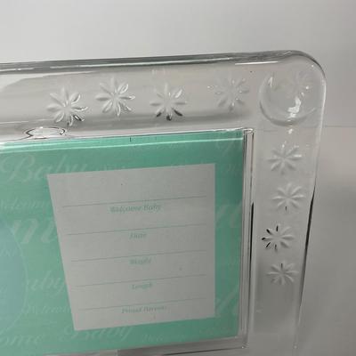 -250- WATERFORD | Signed & Sticker Crystal Frame