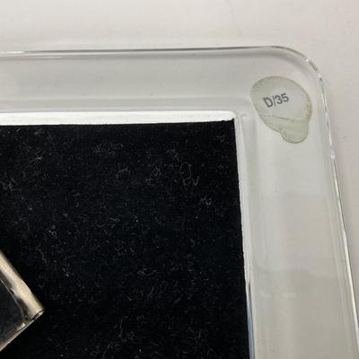 -250- WATERFORD | Signed & Sticker Crystal Frame