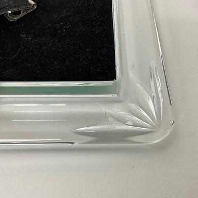 -250- WATERFORD | Signed & Sticker Crystal Frame