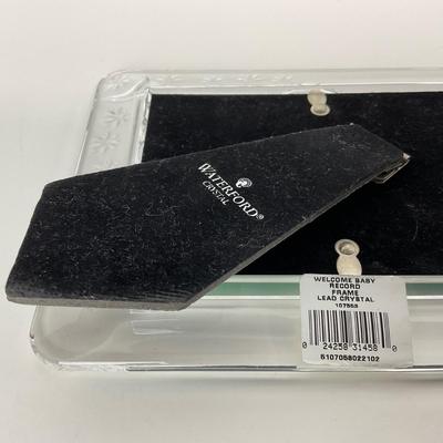 -250- WATERFORD | Signed & Sticker Crystal Frame