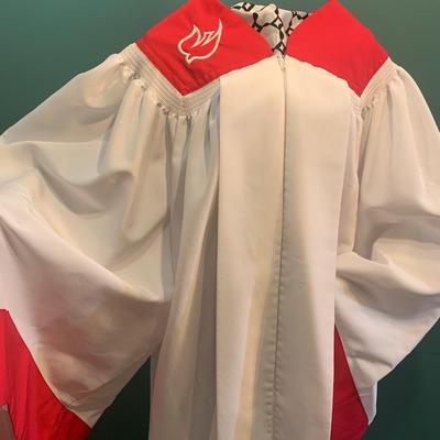 Regency Choir Robe with Embroidered Dove of Peace - American Made (Size Large)"