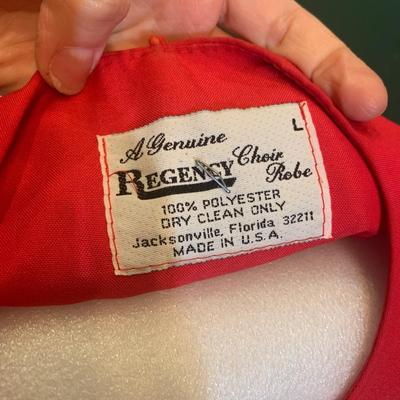 Regency Choir Robe with Embroidered Dove of Peace - American Made (Size Large)"