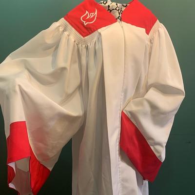 Regency Choir Robe with Embroidered Dove of Peace - American Made (Size Large)"