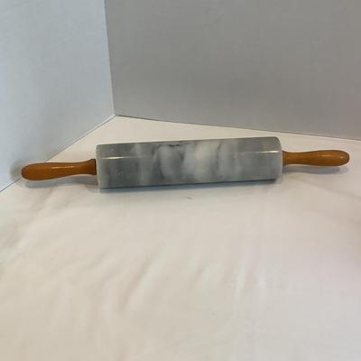 213 Stone Utensils Holder with Wooden Spoons & Marble Rolling Pin