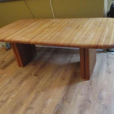 Oak Wood Dining Table includes Leaf