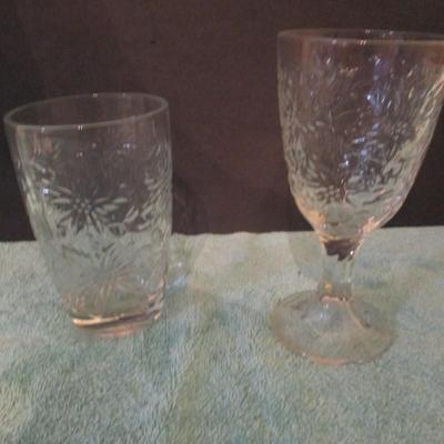 Set of 15 Drinking Glasses Various Size and Shape