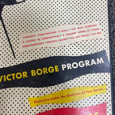 Victor Borge Program Columbia Records 78 rpm 4 record set Phonic Punctuation and more