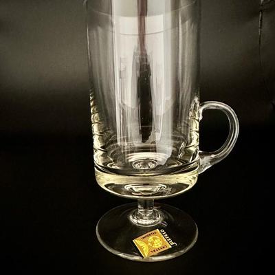 70â€™s Vintage Blefeld Pasabahce Turkish Crystal Tall Mugs (5)