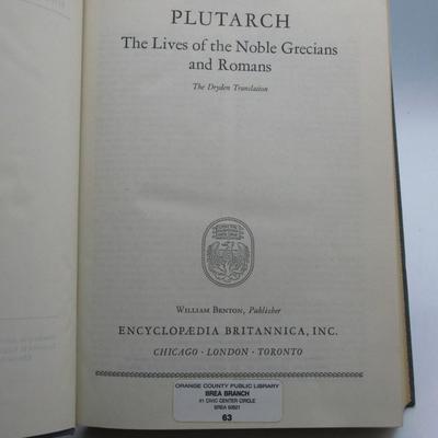 Plutarch The Lives of the Noble Grecians and Romans The Dryden Translation