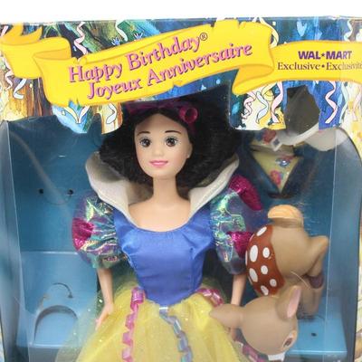Snow White and the Seven Dwarfs Happy Birthday Doll Wal-Mart Exclusive Mattel 16535 in Box
