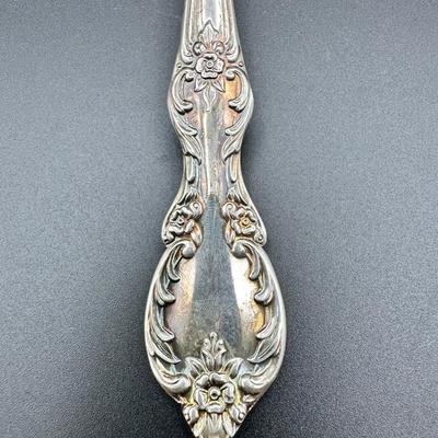 1959 Wm Rogers Mfg Co Extra Plate Silver Plate â€œGrand Eleganceâ€ Serving Spoon and Fork Set